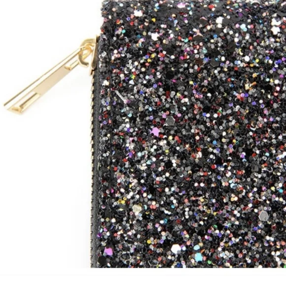 1 Left! Beautiful Black Sparkly Wallet - Picture 3 of 8